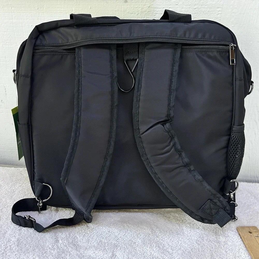 Pickleball Black Unisex Convertible Bag‎ 3-in-1 Travel Tote NWT